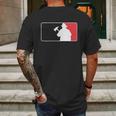 Firefighter Baseball Style Logo Mens Back Print T-shirt Gifts for Men