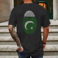 Flag Fingerprint It Is In My Dna Gift For Pakistani Mens Back Print T-shirt Gifts for Men