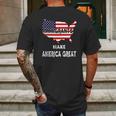 Never Forget Immigrants Make America Great T-Shirt Mens Back Print T-shirt Gifts for Men