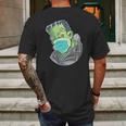 Frankenstein Pandemic Virus Mask Mens Back Print T-shirt Gifts for Men