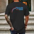 Fraud 2020 Election Pro Trump Mens Back Print T-shirt Gifts for Men