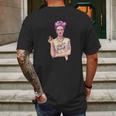 Frida Kahlo Daft Punk Mens Back Print T-shirt Gifts for Men