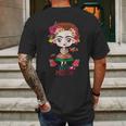 Frida Kahlo Viva Mexico Mens Back Print T-shirt Gifts for Men