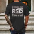 On Fridays We Wear Red To Support Our Troops Mens Back Print T-shirt Gifts for Men