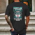 Frontline Warrior Healthcare Worker Mens Back Print T-shirt Gifts for Men