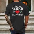 Frontline Warrior Phlebotomist Mens Back Print T-shirt Gifts for Men