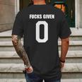 Fucks Given Mens Back Print T-shirt Gifts for Men