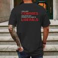 Funny Anti Socialist Communist Pro America Patriotic Mens Back Print T-shirt Gifts for Men