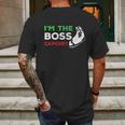 Funny Im The Boss Italian Nonna Nonno Capiche Humor Gift Mens Back Print T-shirt Gifts for Men