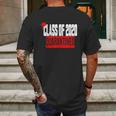 Funny Class Of 2020 Graduating Class In Social Distancing Mens Back Print T-shirt Gifts for Men