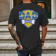 Funny Dad Patrol Dog Dad Mens Back Print T-shirt Gifts for Men