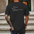 Funny Fishman Gift Dictionary Definition Design Mens Back Print T-shirt Gifts for Men