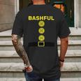 Funny Halloween Bashful Dwarf Halloween Costume Mens Back Print T-shirt Gifts for Men