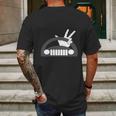 Funny The Jeep Wave Mens Back Print T-shirt Gifts for Men