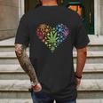 Funny Marijuana Heart Lgbt Gay Pride Month Graphic Design Printed Casual Daily Basic Mens Back Print T-shirt Gifts for Men