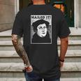 Funny Martin Luther Nailed It Reformation Mens Back Print T-shirt Gifts for Men