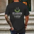 Funny Massage Therapist Relaxation Happens Mens Back Print T-shirt Gifts for Men