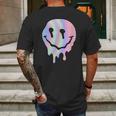 Funny Melted Acid Smiley Face Psychedelic Mens Back Print T-shirt Gifts for Men