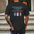 Funny Pharmacy School Graduation T-Shirt New Pharmacist Gift Mens Back Print T-shirt Gifts for Men