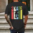 Funny Retro Skate Logo Mens Back Print T-shirt Gifts for Men