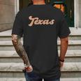 Funny Retro Texas Logo Mens Back Print T-shirt Gifts for Men