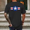 Funny Retro Us Army Usa Star Logo Mens Back Print T-shirt Gifts for Men