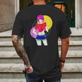 Funny Retro Vintage Girl Model Freedom Pose Mens Back Print T-shirt Gifts for Men