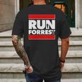 Funny Run Forrest Run Logo Mens Back Print T-shirt Gifts for Men