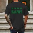 Funny St Patricks Day Bagpipe For Men St Paddy Mens Back Print T-shirt Gifts for Men