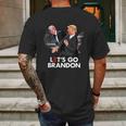 Funny Trump Slap Biden Go Lets Anti Democrat Graphic Design Printed Casual Daily Basic Mens Back Print T-shirt Gifts for Men