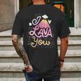 Funny Valentines Day I Lava You Pun Gift Mens Back Print T-shirt Gifts for Men