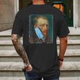 Funny Van Gogh Meme Social Distancing Mens Back Print T-shirt Gifts for Men