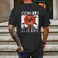 Funny Vintage Japanese Dogzilla Redbone Coonhound Mens Back Print T-shirt Gifts for Men