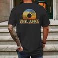 Funny Vinyl Junkie Record Collector Player Dj Mens Back Print T-shirt Gifts for Men