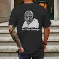 Gandhi Be The Change Mens Back Print T-shirt Gifts for Men