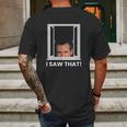 Gavin Newsom I Saw That Watching You Social Distancing Mens Back Print T-shirt Gifts for Men