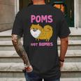 Gemma Correll Poms Not Bombs Mens Back Print T-shirt Gifts for Men