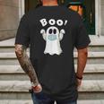 Ghost Boo Social Distancing Mens Back Print T-shirt Gifts for Men