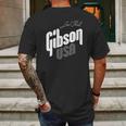 Gibson Les Paul T-Shirt Mens Back Print T-shirt Gifts for Men