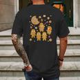 Gingerbread Cookies Galactic Empire Holiday Mens Back Print T-shirt Gifts for Men