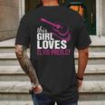 This Girl Loves Her Elvis Presley Mens Back Print T-shirt Gifts for Men