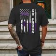 Go Tcu Horned Frogs American Flag Mens Back Print T-shirt Gifts for Men