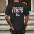 Gonzaga Exists 2019 Mens Back Print T-shirt Gifts for Men