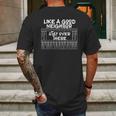 Like A Good Neighbor Stay Over There Social Distancing Mens Back Print T-shirt Gifts for Men