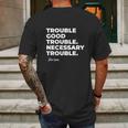 Good Trouble Necessary Quote John Lewis Mens Back Print T-shirt Gifts for Men