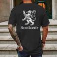 The Goozler Scotland Lion Rampant Mens Back Print T-shirt Gifts for Men