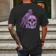 Goth Pastel Skull Crow Bird Skeleton Head Raven Gothic Lover Mens Back Print T-shirt Gifts for Men