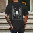 Goth Punk Ace Of Spades Card Shark Gambler Skeleton Mens Back Print T-shirt Gifts for Men