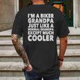 Grandpa - Im A Biker Grandpa Just Like A Normal - Mens T-Shirt By American Apparel Mens Back Print T-shirt Gifts for Men