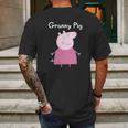 Granny Pig T-Shirt Mens Back Print T-shirt Gifts for Men